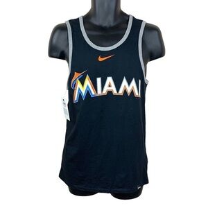 NEW Nike Miami Marlins Official Major League Baseball Tank Mens Small Sleeveless